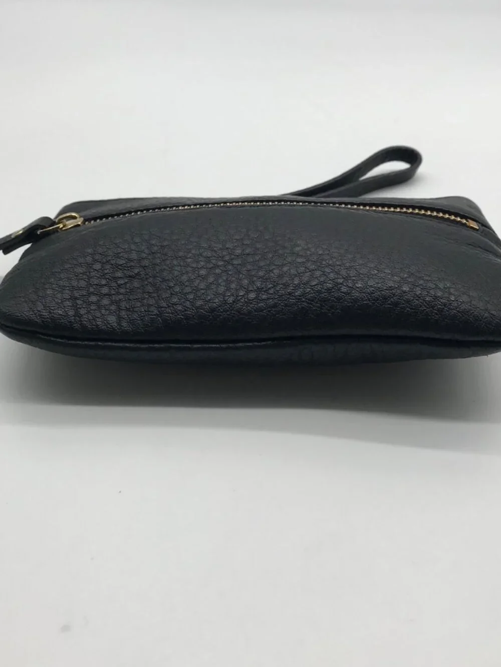 Kate Spade Black Pebbled Leather Cobble Hill Bee Wristlet